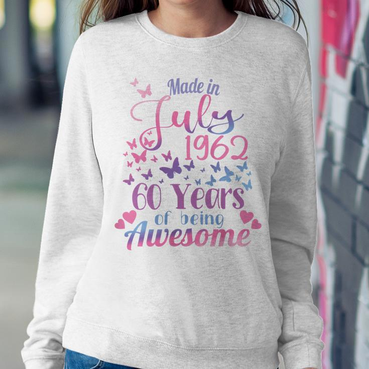 Womens 60Th Birthday July 1962 For Women Her 60 Years Old Awesome Sweatshirt Gifts for Her