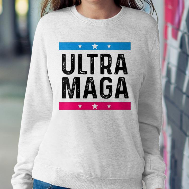 Womens Ultra Mega Patriotic Trump Republicans Conservatives Vote Trump Sweatshirt Gifts for Her