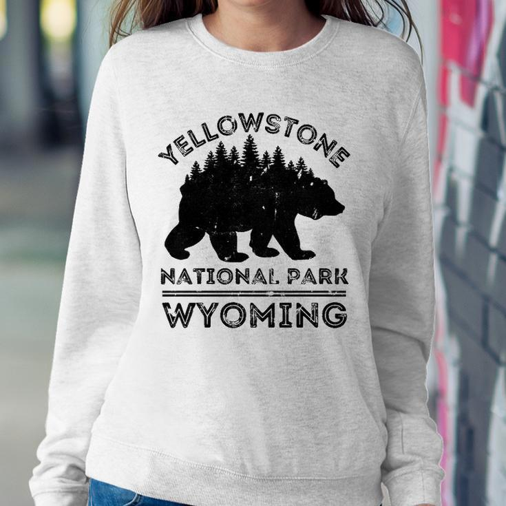Yellowstone National Park Wyoming Bear Nature Hiking Sweatshirt Gifts for Her