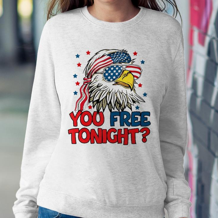 You Free Tonight Bald Eagle Mullet American Flag 4Th Of July V2 Sweatshirt Gifts for Her