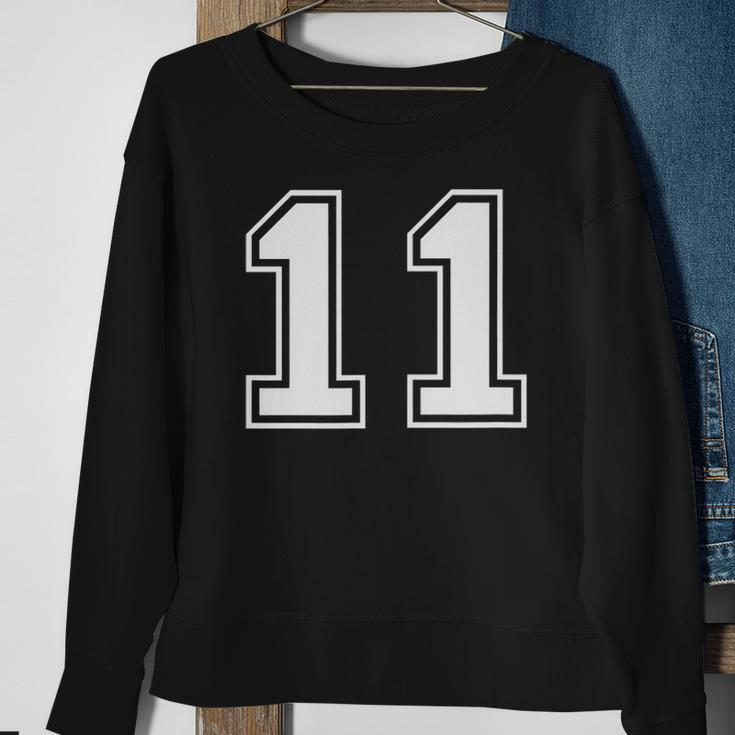 11 Sports Jersey Number For Fan Or Player 11 Sport Lover Sweatshirt Gifts for Old Women