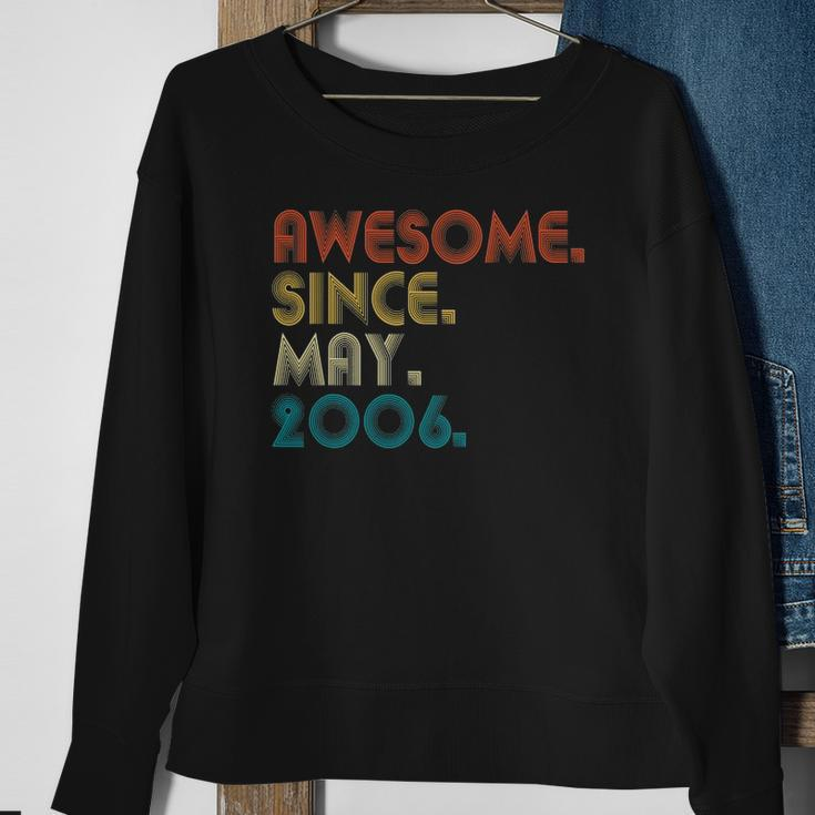 16 Years Old Awesome Since May 2006 16Th Birthday Gift Sweatshirt Gifts for Old Women