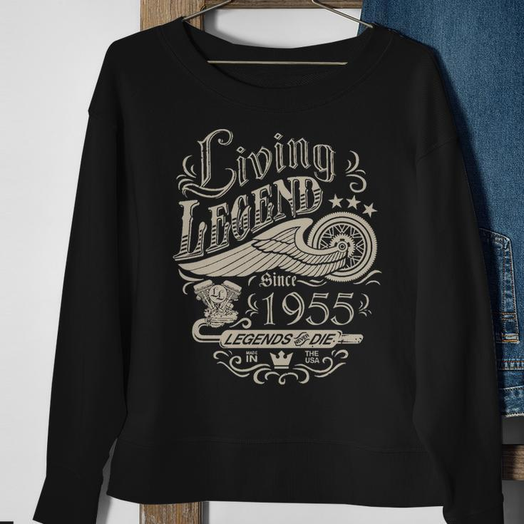1955 Birthday Living Legend Since 1955 Sweatshirt Gifts for Old Women