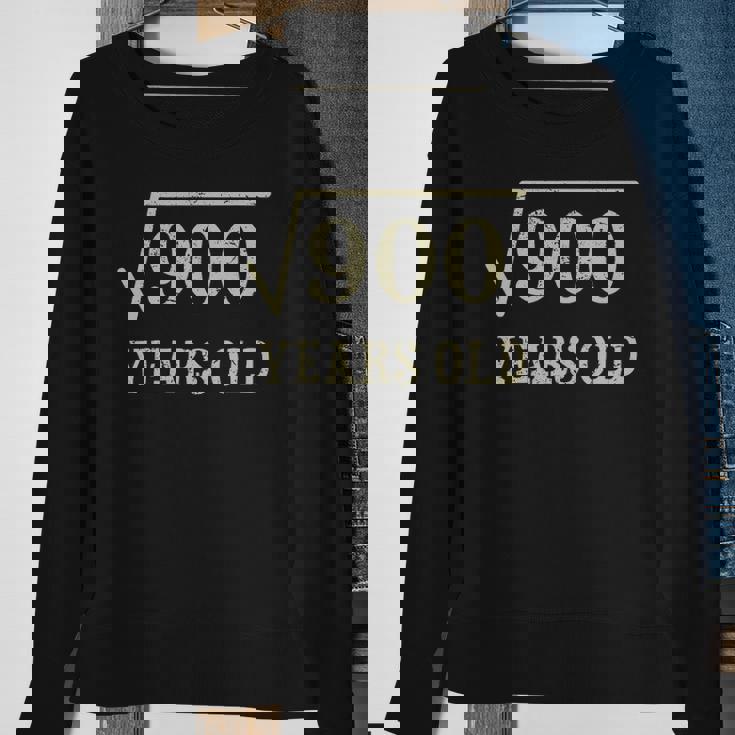 30 Years Old 30Th Birthday Give Idea Square Root Of 900 Vintage Birthday Sweatshirt Gifts for Old Women