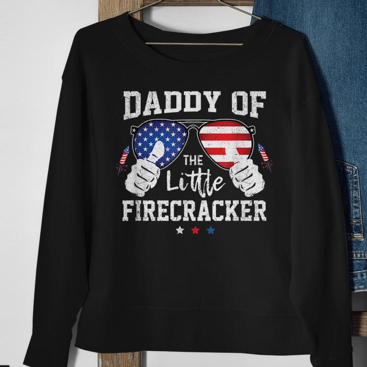 4Th Of July Fireworks Funny Daddy Of The Little Firecracker Sweatshirt Gifts for Old Women