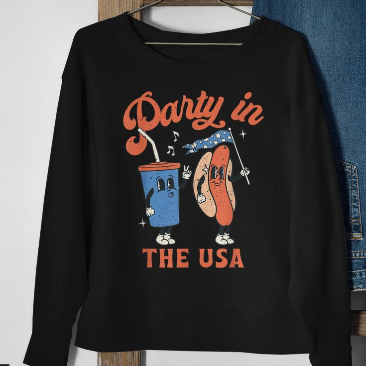 4Th Of July For Hotdog Lover Party In The Usa Sweatshirt Gifts for Old Women