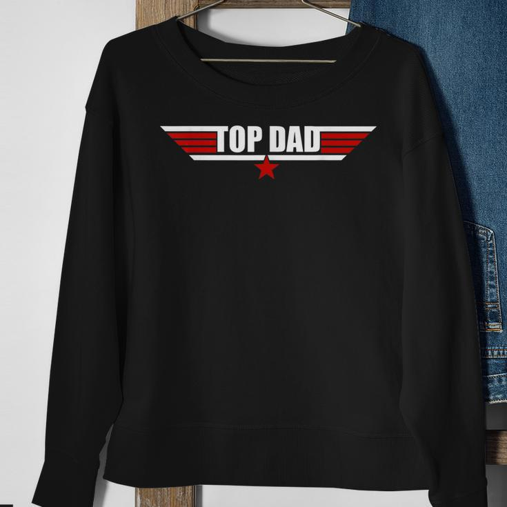 80S Top Dad Fathers Day Gift From Daughter Son Kids Wife Sweatshirt Gifts for Old Women