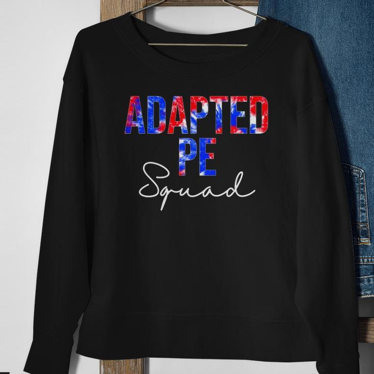 Adapted Pe Squad Tie Dye School Women Appreciation Sweatshirt Gifts for Old Women