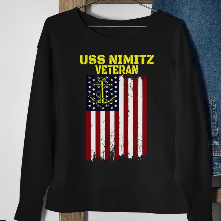 Aircraft Carrier Uss Nimitz Cvn-68 Veterans Day Father Day T-Shirt Sweatshirt Gifts for Old Women