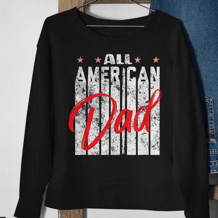 All American Dad Retro 4Th Of July Cool & Funny Melanin Art Sweatshirt Gifts for Old Women