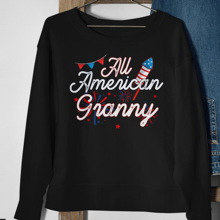 All American Granny 4Th Of July Family Matching Patriotic Sweatshirt Gifts for Old Women