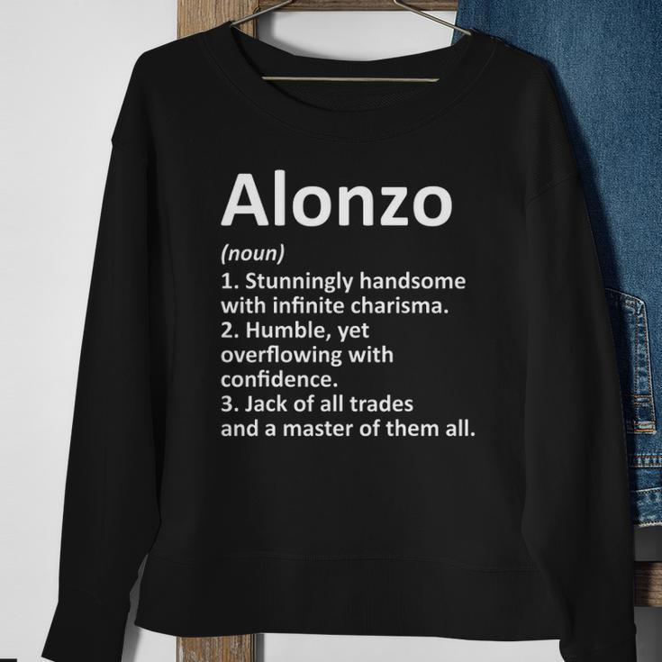 Alonzo Definition Personalized Name Funny Birthday Gift Idea Sweatshirt Gifts for Old Women