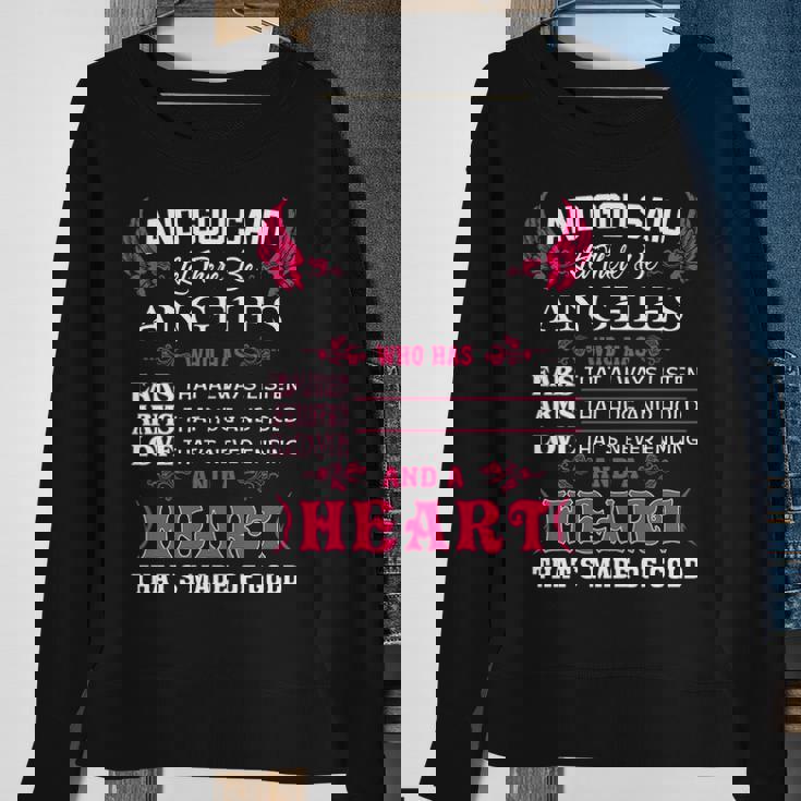 Angeles Name Gift And God Said Let There Be Angeles Sweatshirt Gifts for Old Women
