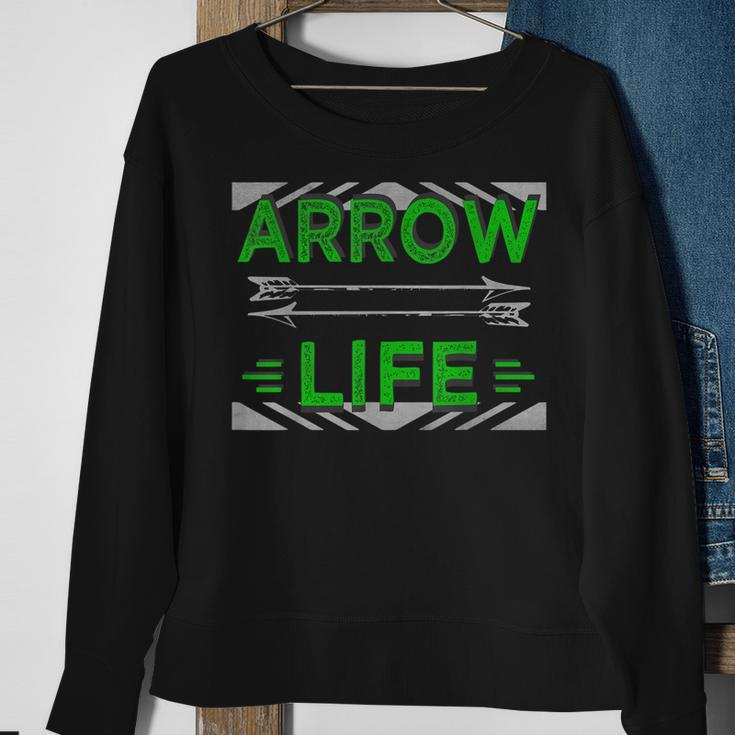 Arrow Life Archery Arrowhead Bow And Arrows Hunting Sweatshirt Gifts for Old Women