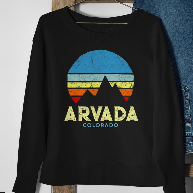 Arvada Colorado Mountains Vintage Retro Sweatshirt Gifts for Old Women
