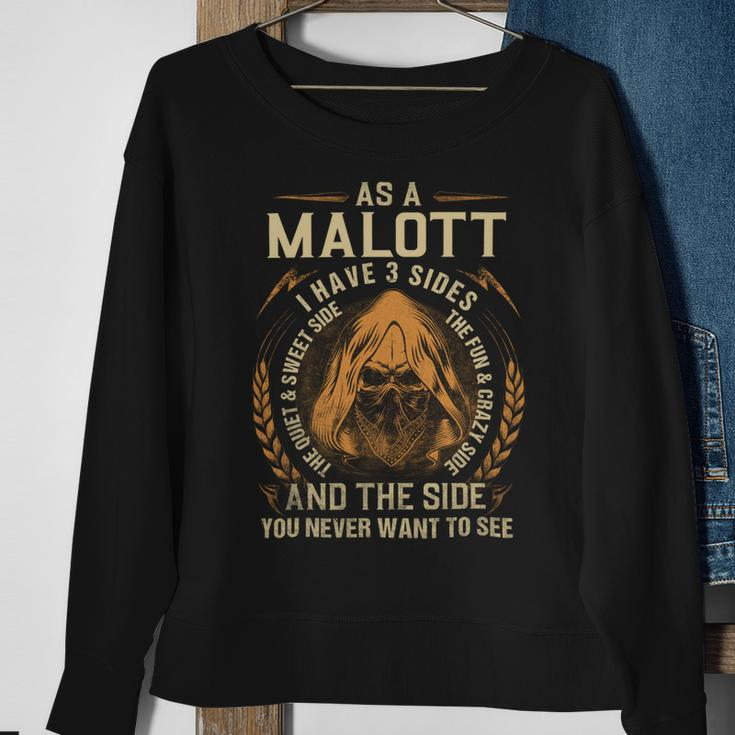 As A Malott I Have A 3 Sides And The Side You Never Want To See Sweatshirt Gifts for Old Women