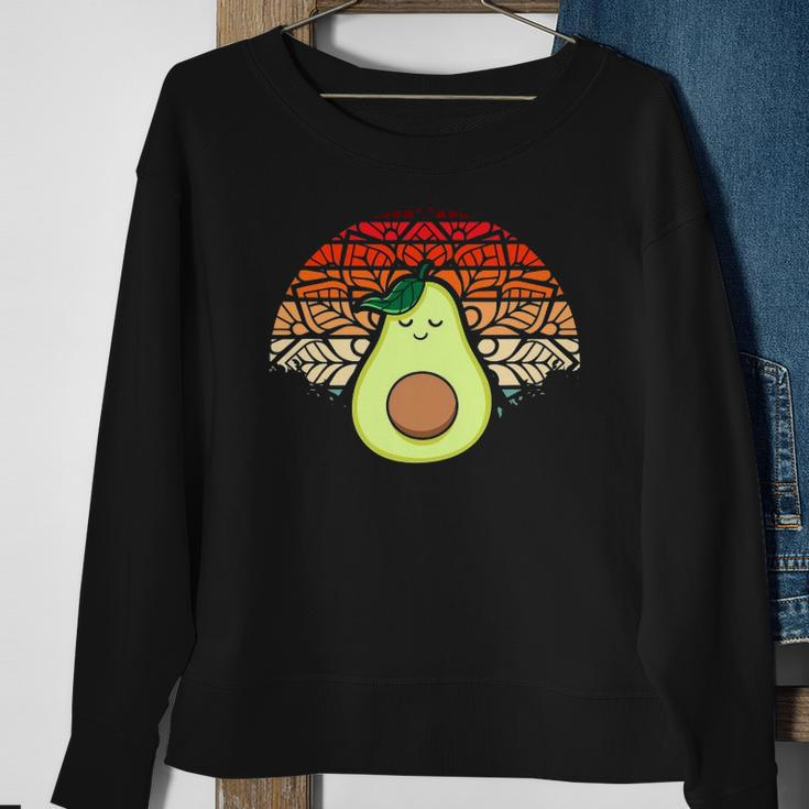 Avocado Yoga Pose Meditation Vegan Gift Meditation Sweatshirt Gifts for Old Women