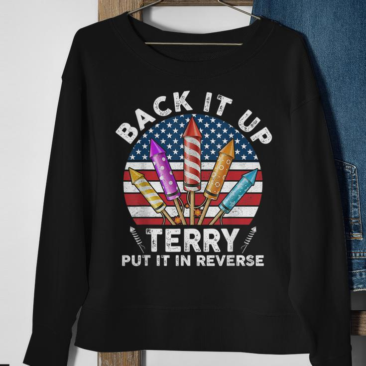 Back Up Terry Put It In Reverse 4Th Of July Vintage Sweatshirt Gifts for Old Women