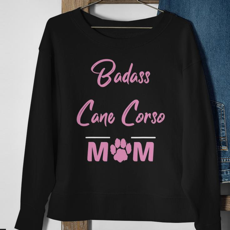 Badass Cane Corso Mom Funny Dog Lover Sweatshirt Gifts for Old Women