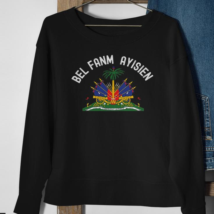 Bel Fanm Ayisien Se Sa Net- Haitian Flag Sweatshirt Gifts for Old Women