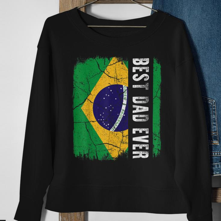 Best Brazilian Dad Ever Brazil Daddy Fathers Day Sweatshirt Gifts for Old Women