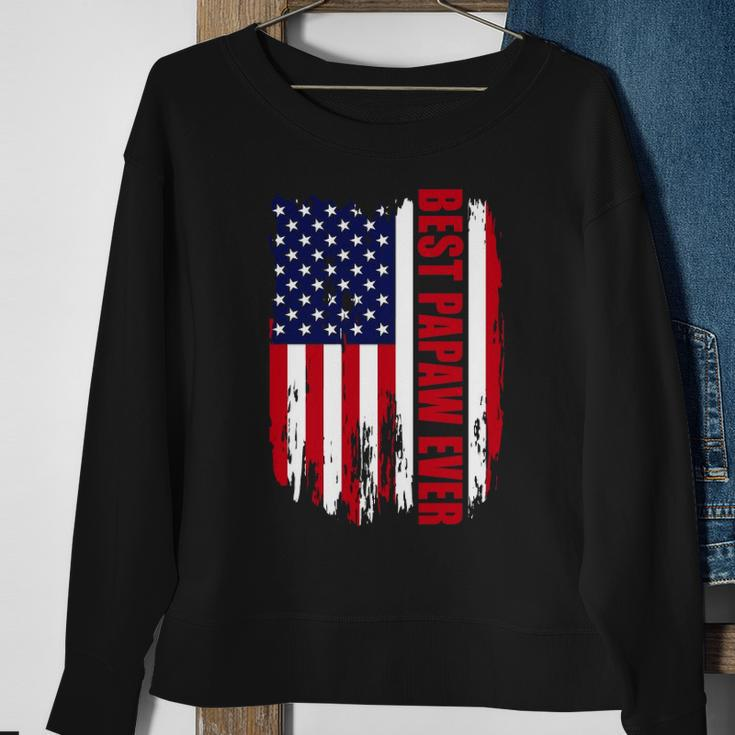 Best Papaw Ever Us Flag Patriotic 4Th Of July American Flag Sweatshirt Gifts for Old Women