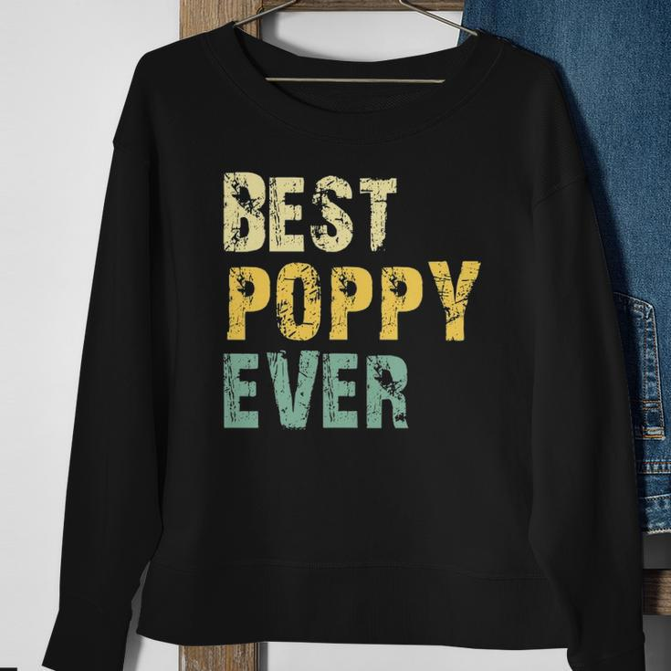 Best Poppy Ever Gift Retro Vintage Fathers Day Sweatshirt Gifts for Old Women