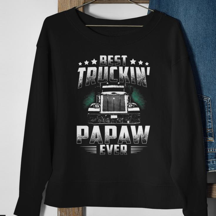 Best Truckin Papaw Ever Fathers Day Tee Xmas Trucker Gift Sweatshirt Gifts for Old Women