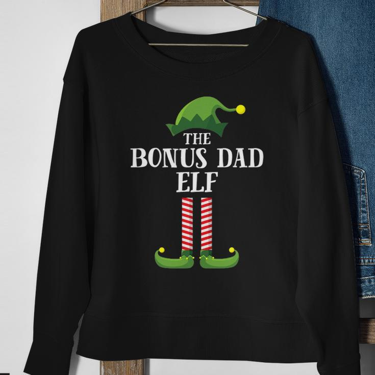 Bonus Dad Elf Matching Family Group Christmas Party Pajama Sweatshirt Gifts for Old Women