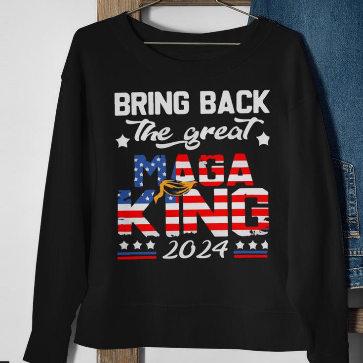 Bring Back The Great Maga King 2024 4Th Of July Trump 2024T President Trump Tee Republican Anti Biden Sweatshirt Gifts for Old Women