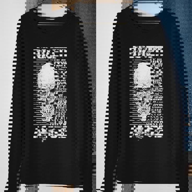 Burgett Name Gift Burgett Ive Only Met About 3 Or 4 People Sweatshirt Gifts for Old Women