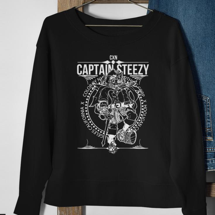 Captain Steezy Gothic Lifestyle Sweatshirt Gifts for Old Women