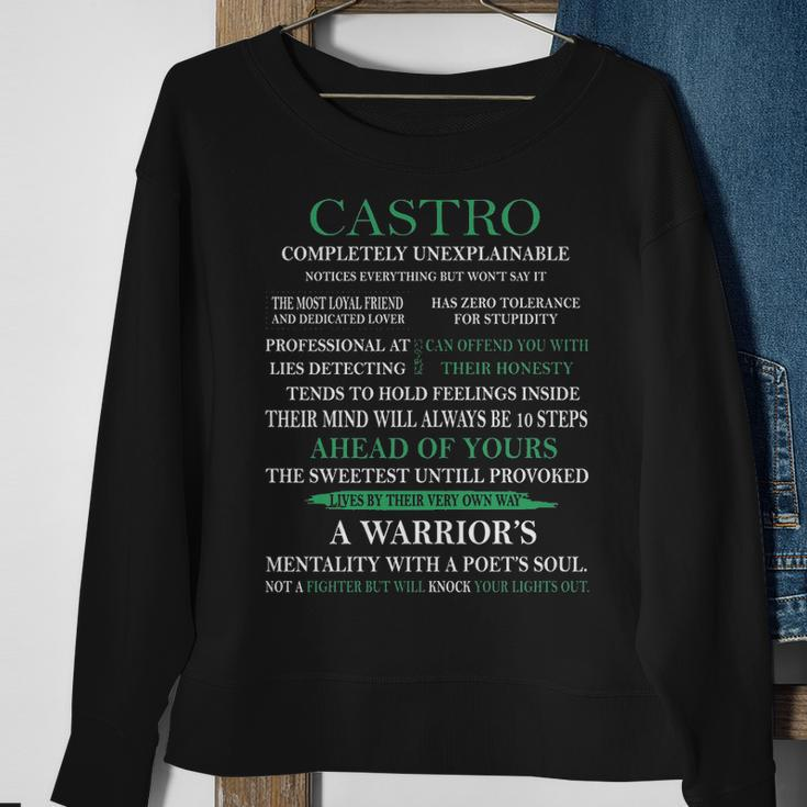 Castro Name Gift Castro Completely Unexplainable Sweatshirt Gifts for Old Women