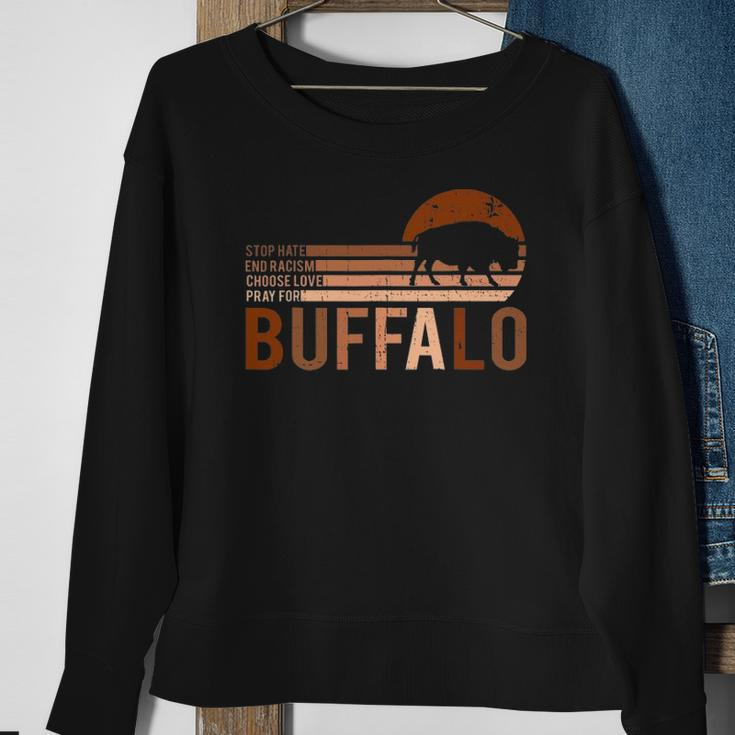 Choose Love Buffalo Stop Hate End Racism Choose Love Buffalo V2 Sweatshirt Gifts for Old Women