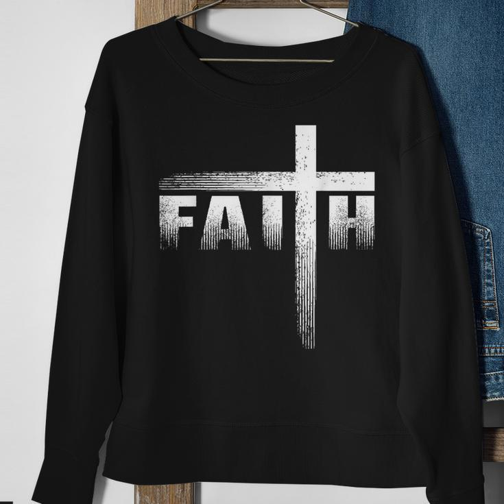 Christian Faith & Cross Christian Faith & Cross Sweatshirt Gifts for Old Women