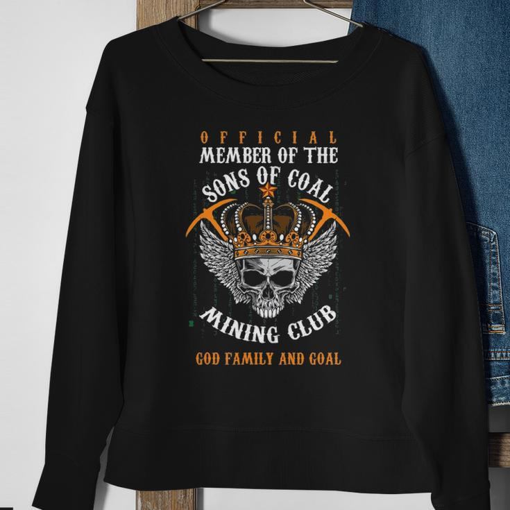 Coal Miner Collier Pitman Mining Member Of The Sons Of Coal Sweatshirt Gifts for Old Women