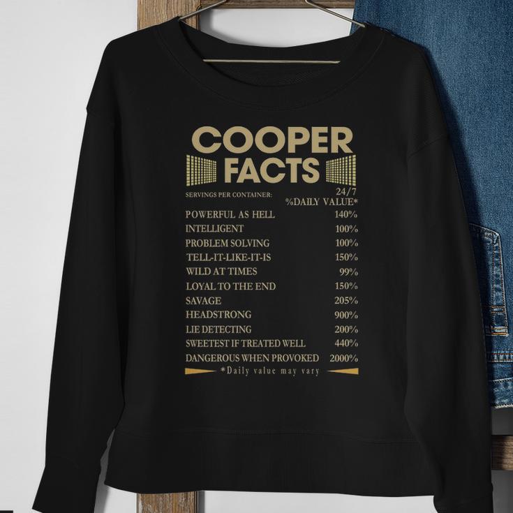 Cooper Name Gift Cooper Facts V2 Sweatshirt - Seseable