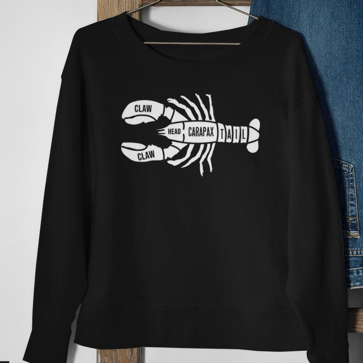 Crawfish Anatomy Crawfish Festival Seafood Sweatshirt Gifts for Old Women