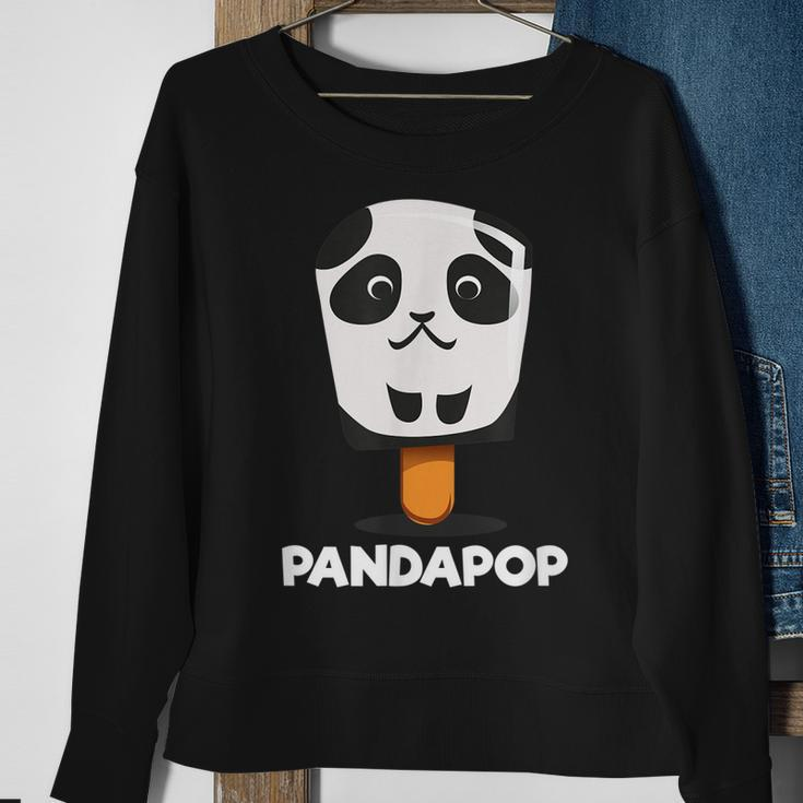 Cute Cartoon Panda Baby Bear Popsicle Panda Birthday Gift Sweatshirt Gifts for Old Women