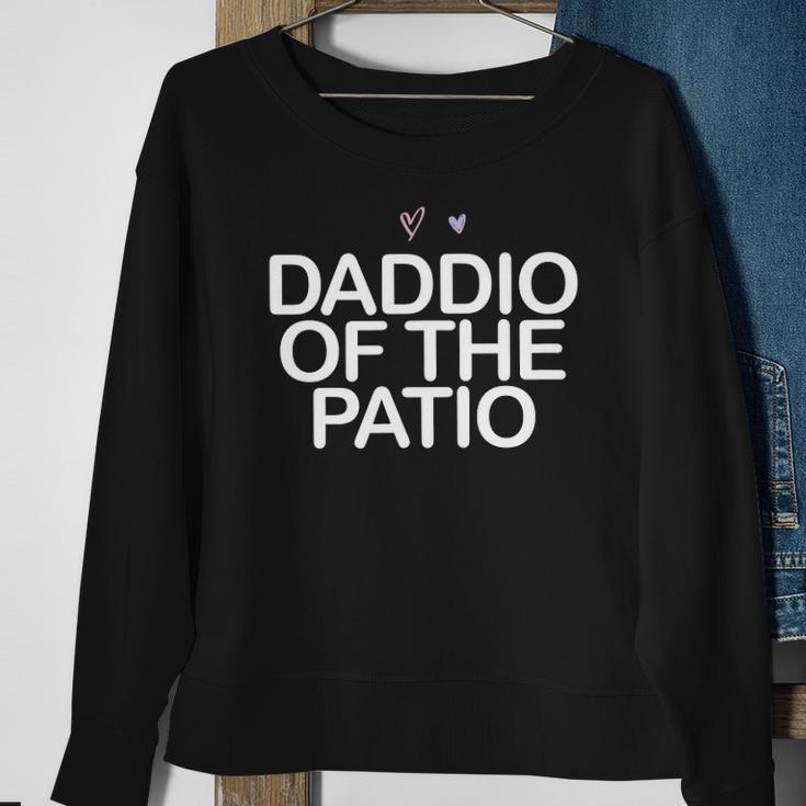 Daddio Of The Patio Saying Mom Gift Heart Cute Graphic Sweatshirt Gifts for Old Women