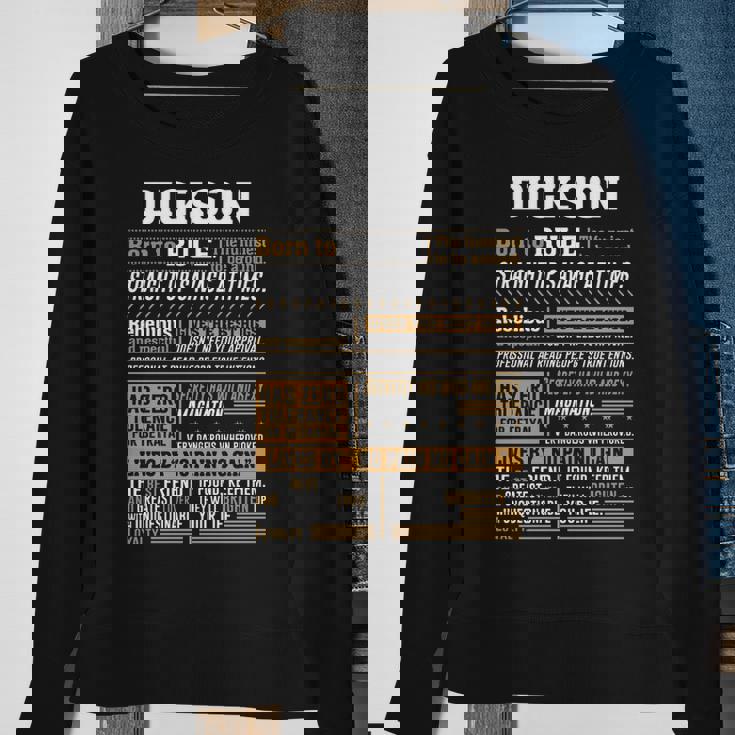 Dickson Name Gift Dickson Born To Rule Sweatshirt Gifts for Old Women
