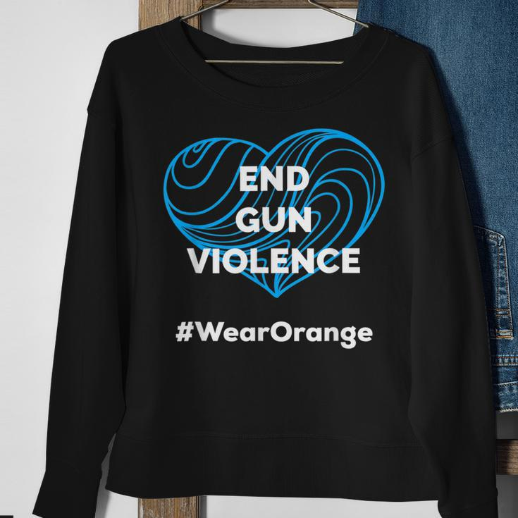 Enough End Gun Violence Wear Orange Sweatshirt Gifts for Old Women