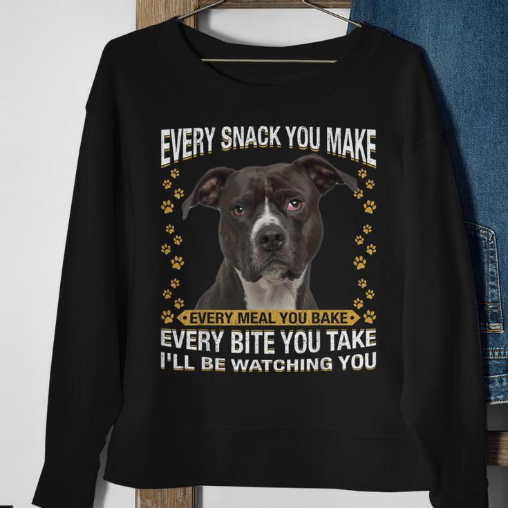 Every Snack You Make Funny American Pit Bull Terrier Lovers Sweatshirt Gifts for Old Women