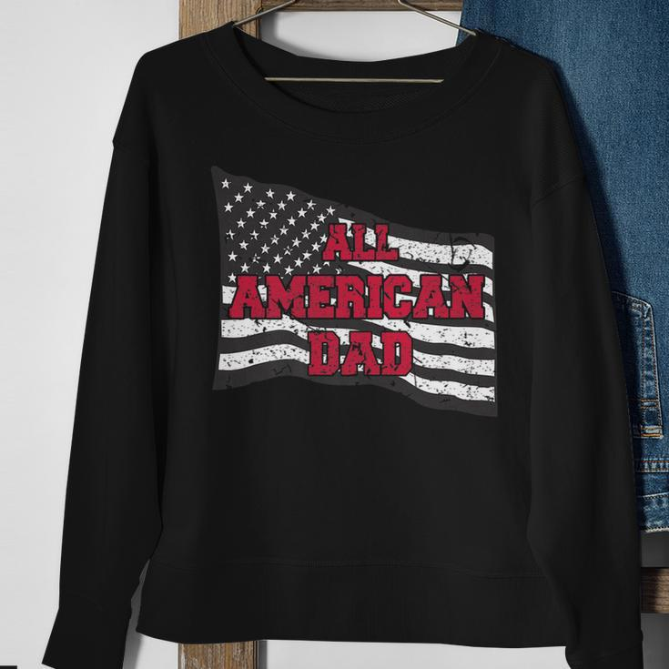 Family 365 All American Dad 4Th Of July Fathers Day Men Sweatshirt Gifts for Old Women