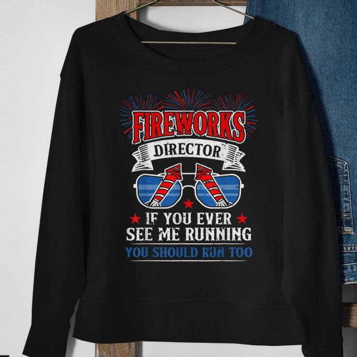Fireworks Director Funny 4Th Of July Patriotic Sweatshirt Gifts for Old Women