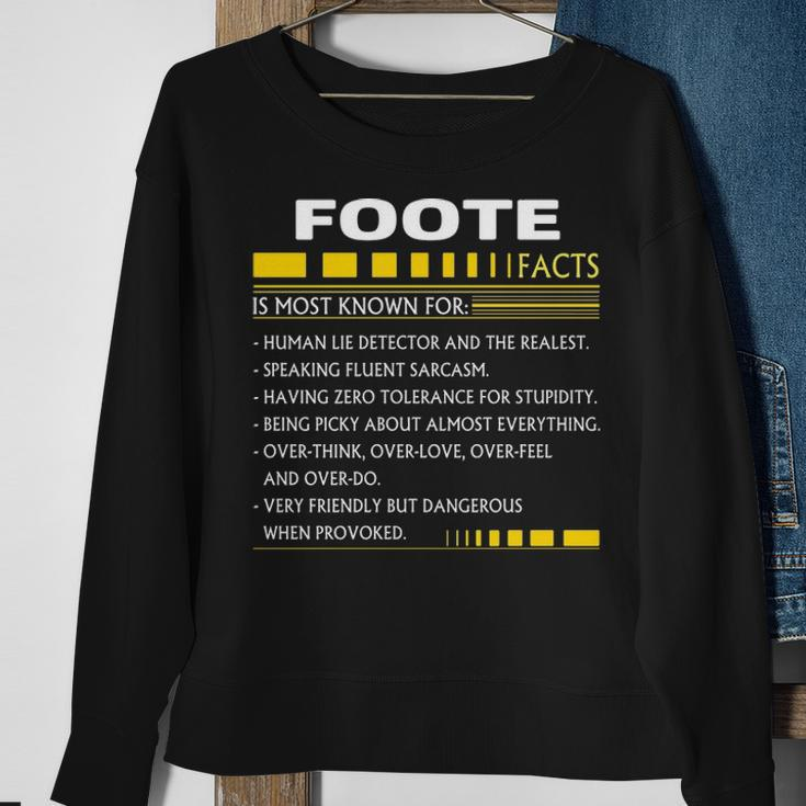 Foote Name Gift Foote Facts Sweatshirt Gifts for Old Women