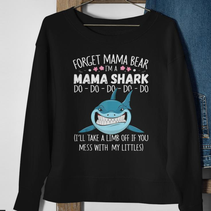 Forget Mama Bear Funny Im A Mama Shark Novelty Gift Sweatshirt Gifts for Old Women