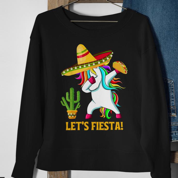 Funny Dabbing Taco Cinco De May Mexican Food V4 Sweatshirt Gifts for Old Women