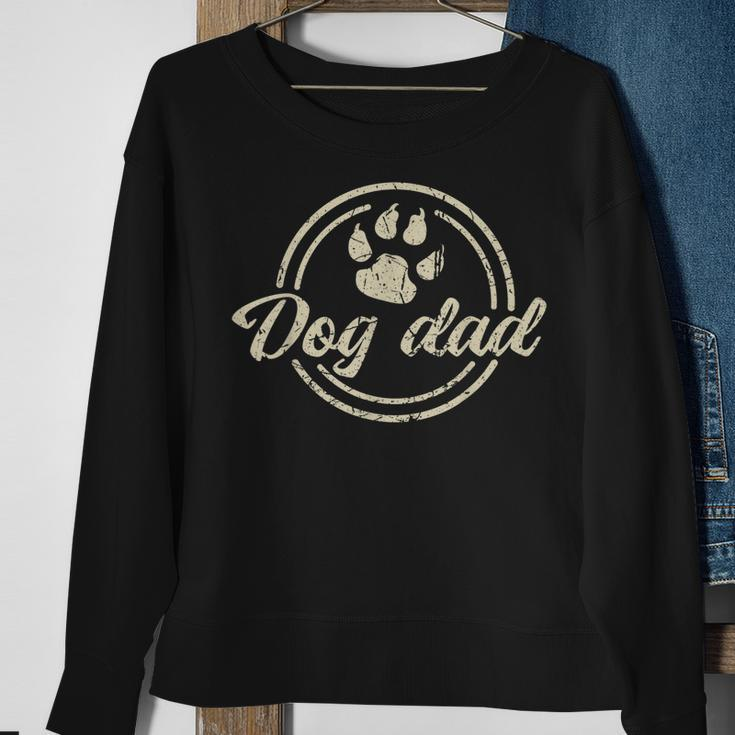 Funny Father Design Cool Fathers Day For Lovers Dog Father Sweatshirt Gifts for Old Women