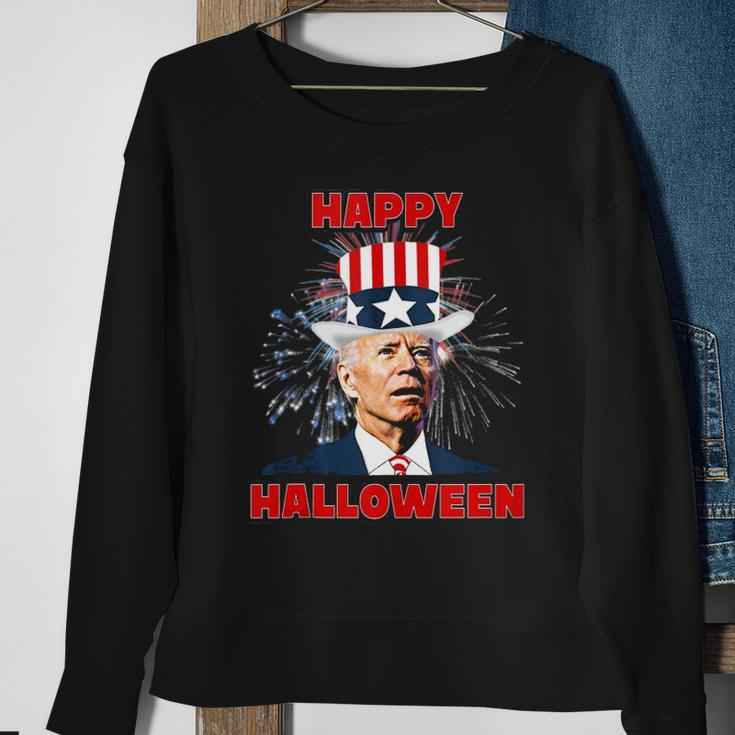 Funny Joe Biden Happy Halloween For Fourth Of July Sweatshirt Gifts for Old Women